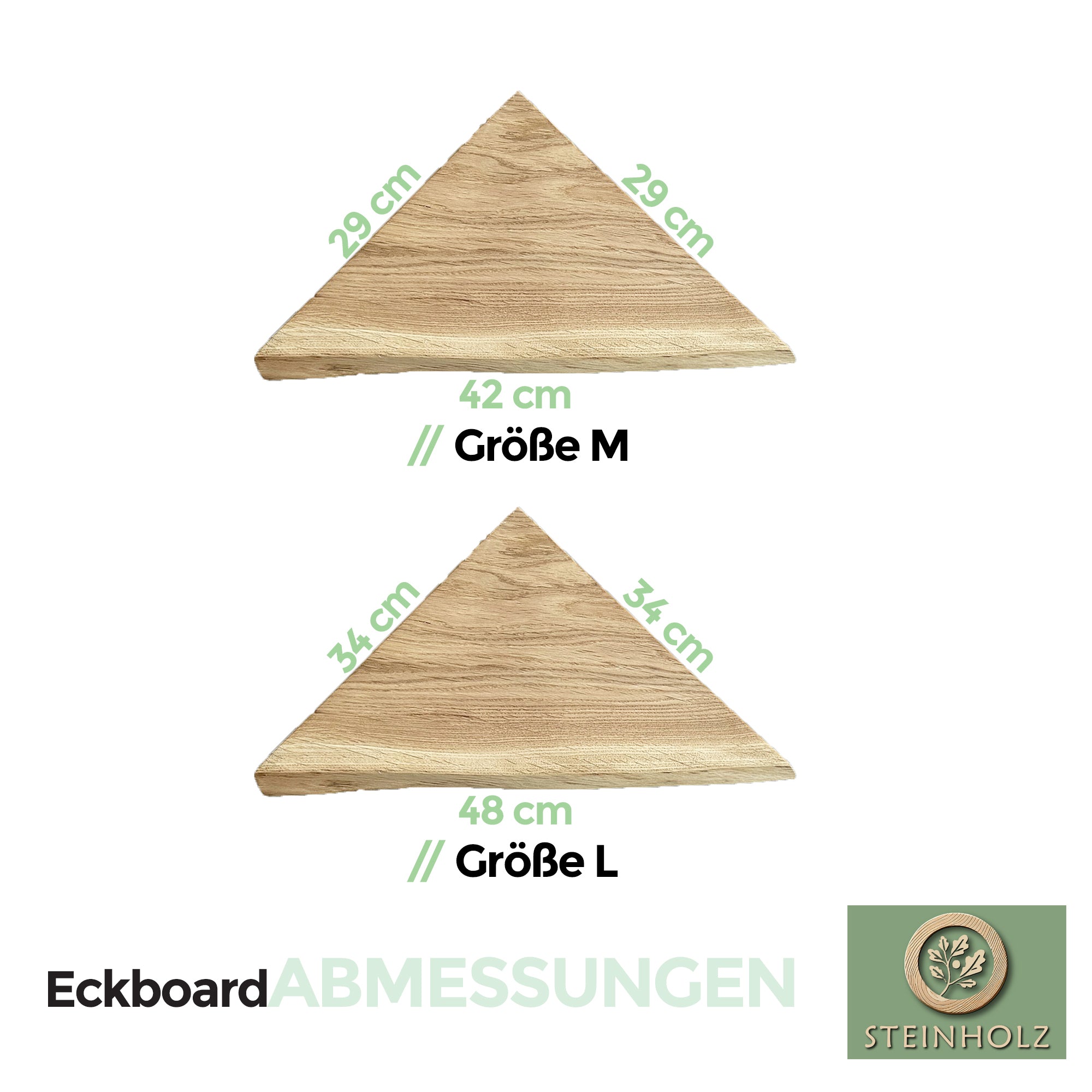 Eckregal aus massiver Eiche mit Baumkante – Natürliches Design für stilvolle Ecken