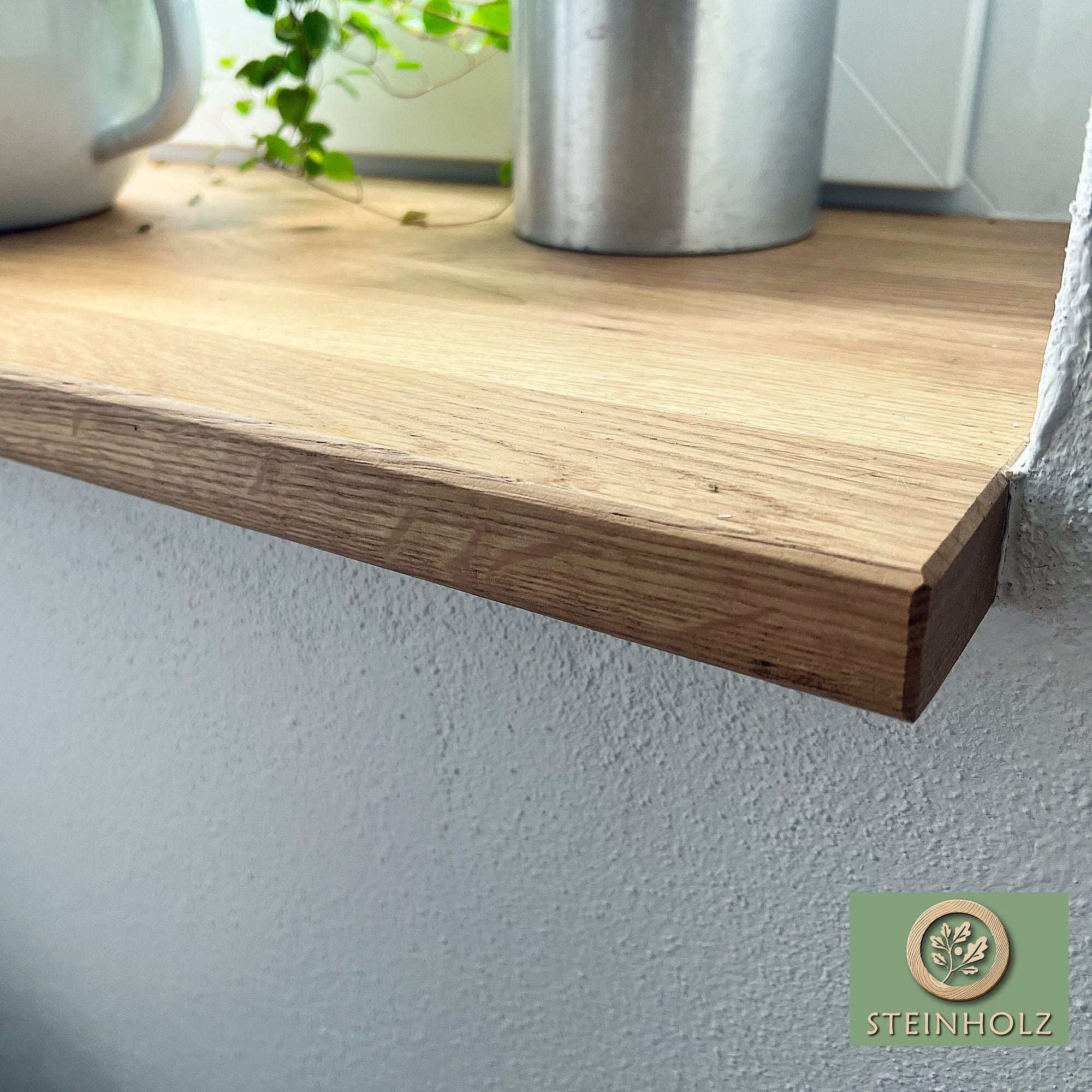 Window sill made of solid wild oak – custom-made, natural &amp; timeless design