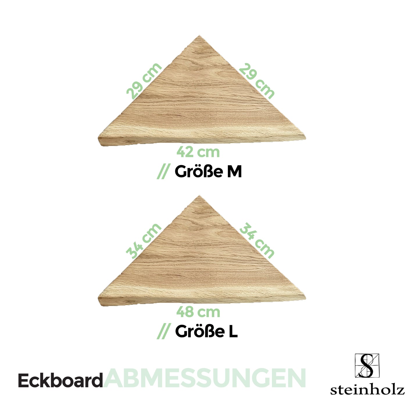 Eckregal aus massiver Eiche mit Baumkante – Natürliches Design für stilvolle Ecken